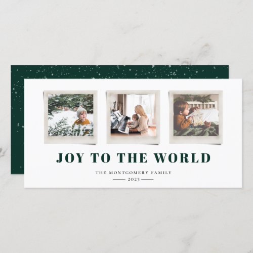 Cheerful Sentiments Snapshot Holiday Card