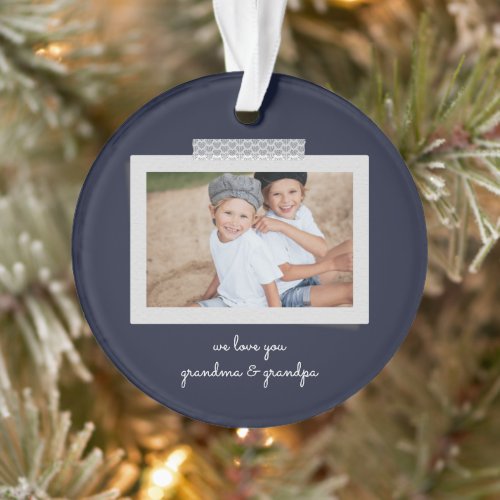 Cheerful Sentiments Snapshot Ornament