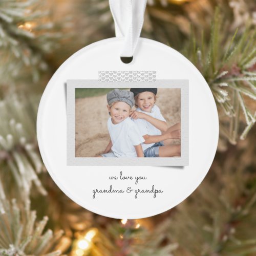 Cheerful Sentiments Snapshot Ornament