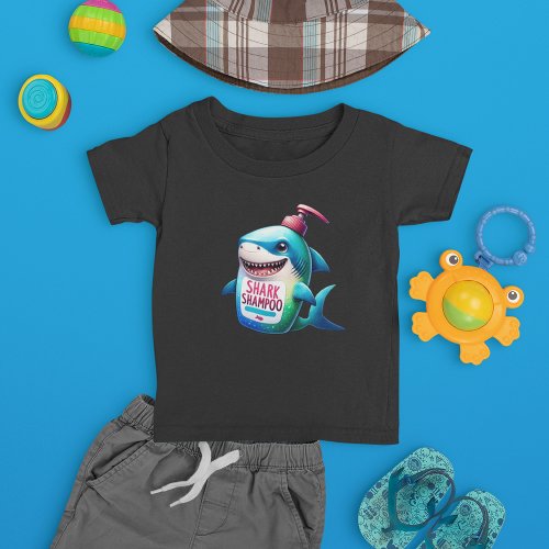 Cheerful Shark Shampoo  Toddler T_shirt