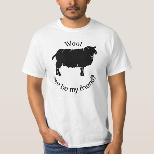 Cheerful Sheep Witty Pun Quote Farm T_Shirt