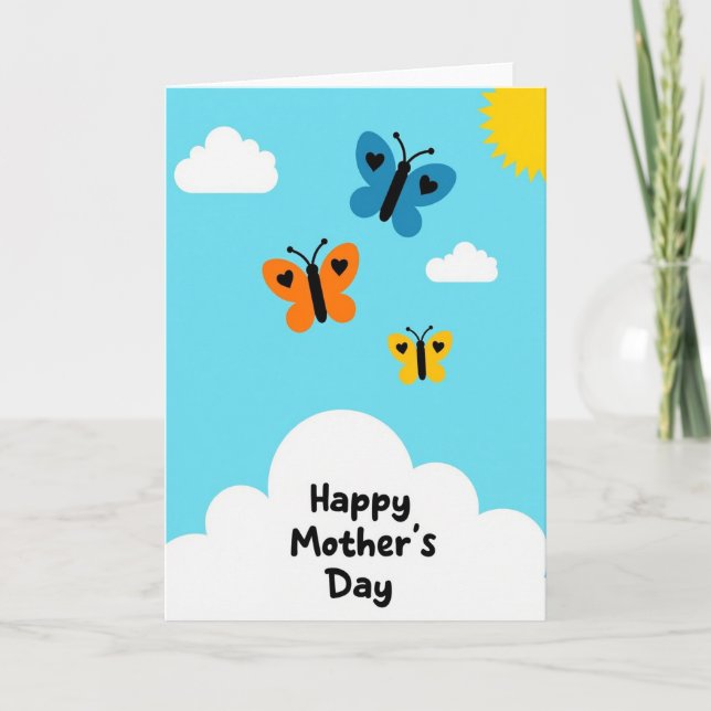 Cheerful Skies Mothers Day Card (Front)
