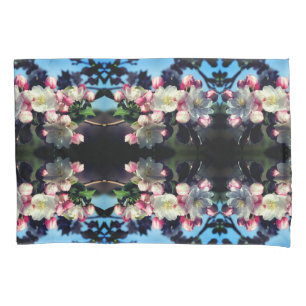 Cheerful Spring Crabapple Flower Blossoms Pattern Pillow Case