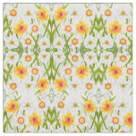 Cheerful Spring Daffodils Fabric