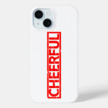 Cheerful Stamp iPhone 15 Case