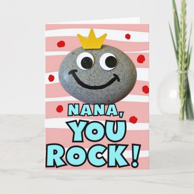 Cheerful Stone Mothers Day Card (Front)