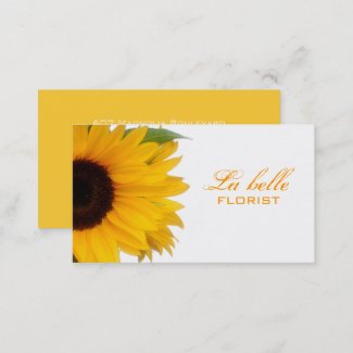 Cheerful Sunflower Business Card