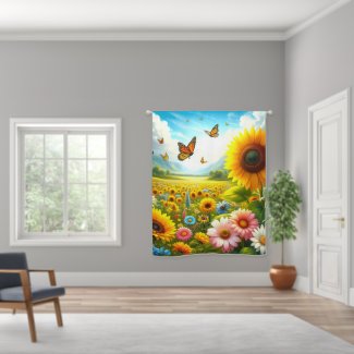 Cheerful Sunflower Floral      