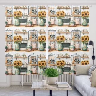 Cheerful Sunflower Kitchen 