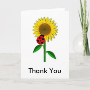 ladybug thank you cards zazzle ladybug thank you cards