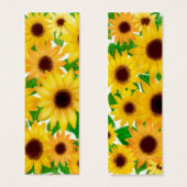 Cheerful Sunflowers Bookmark (Front & Back)