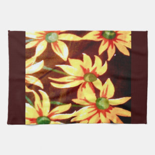 Cheerful Sunflowers Kitchen Towel