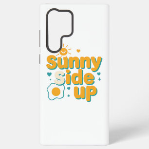 Cheerful "Sunny Side Up" with Egg and Sun Samsung Galaxy S22 Ultra Case