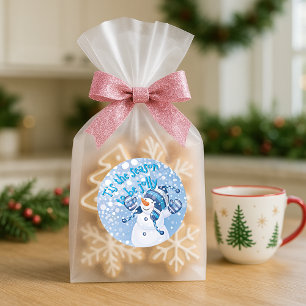 Cheerful Tis The Season To Be Jolly Quote Text Sticker Roll