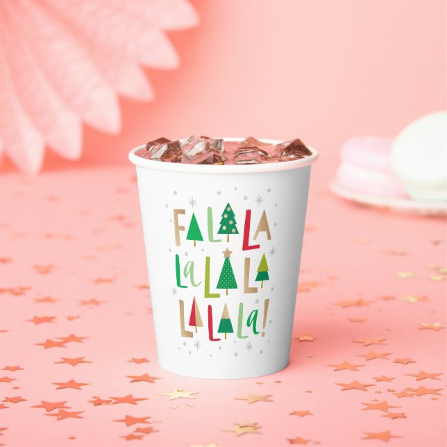 Cheerful Trees Merry Bright Holiday Party Cups (Insitu)