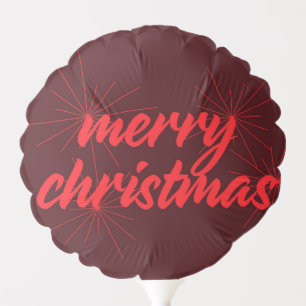 Cheerful, trendy design of "Merry Christmas" Balloon