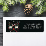 Cheerful Warm Scandinavian Christmas Tree Label<br><div class="desc">Spread holiday cheer with our Scandinavian Christmas return address labels! Featuring warm,  festive designs,  they add a cozy,  personal touch to all your holiday cards and packages.</div>