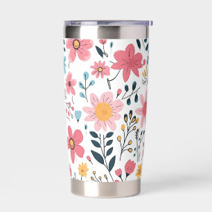 Cheerful Wildflower Meadow Floral Insulated Tumbler