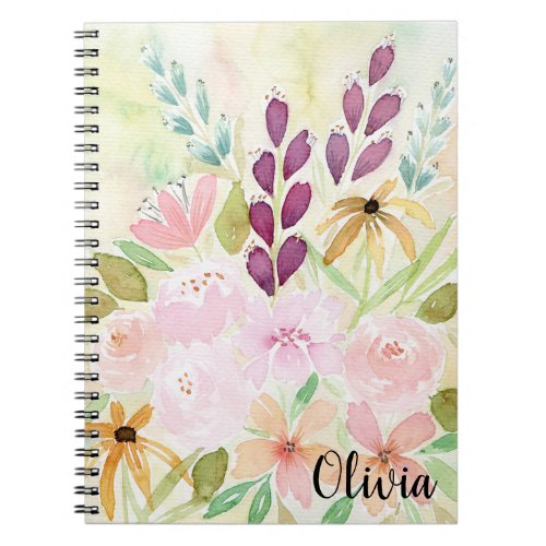 Cheerful Wildflower  Notebook