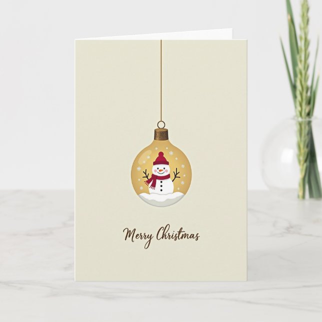 Cheerful Winter Figure Card (Front)