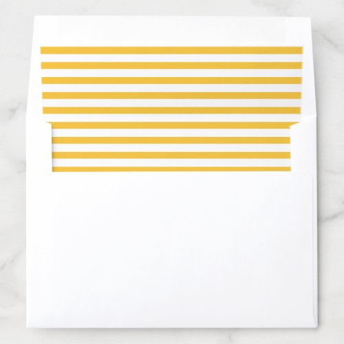 Cheerful Yellow and white stripe  Envelope Liner