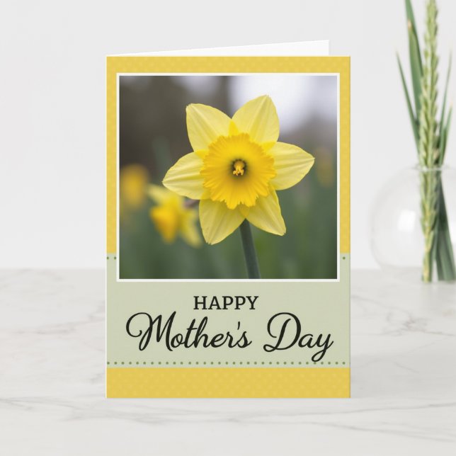 Cheerful Yellow Blossom Card (Front)