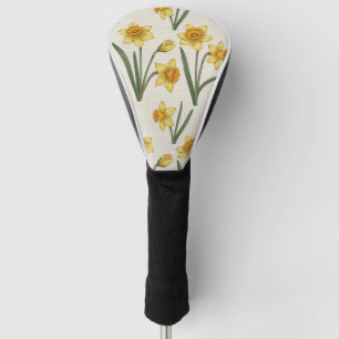 Cheerful Yellow Daffodil Spring Flower Golf Head Cover