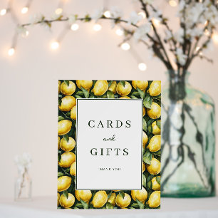 Cheerful Yellow Lemon Illustration Border Foam Board