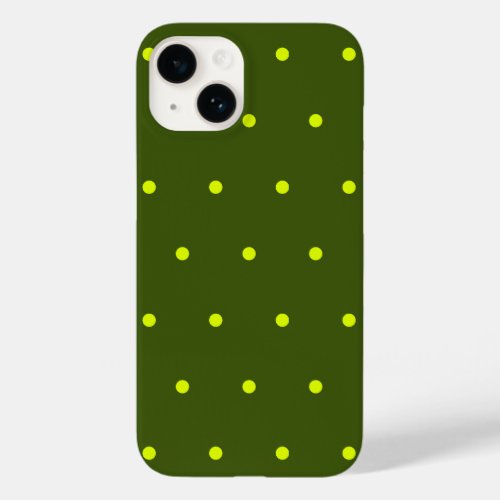 cheerful yellow polka dots Case_Mate iPhone 14 case
