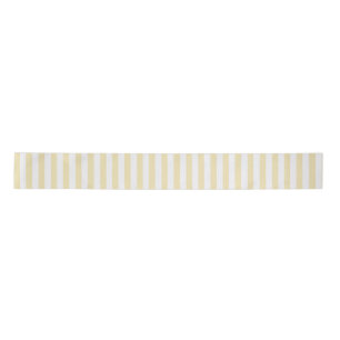 Cheerful Yellow White Stripe All Occasion Craft Satin Ribbon