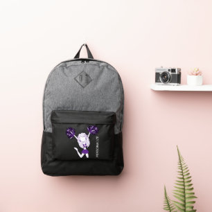 Cheering Cheerleader   Purple Port Authority® Backpack