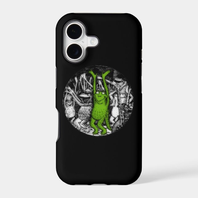 Cheering Frogs Iphone Case (Back)