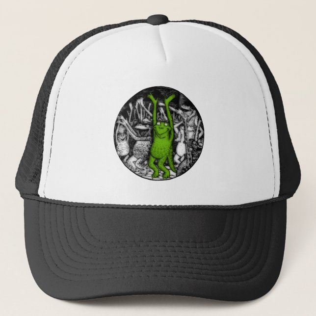 Cheering Frogs Trucker Hat (Front)