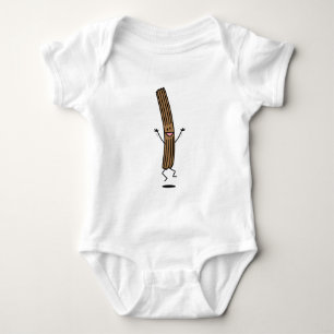 Cheering Jumping Churro Baby Bodysuit