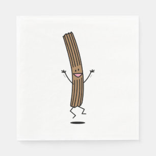 Cheering Jumping Churro Napkins