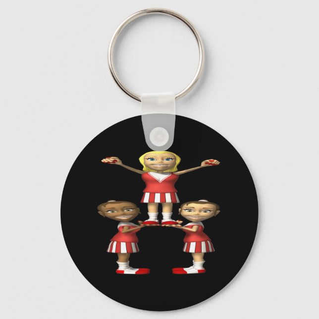 Cheering Pyramid Keychain (Front)