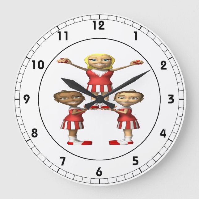 Cheering Pyramid Large Clock (Front)