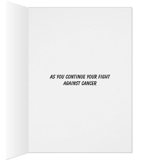 Cheering You On in Fight Against Cancer: Hamster (Inside (Right))