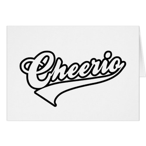 Cheerio Card