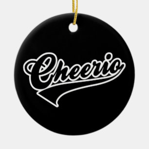 Cheerio Ceramic Ornament