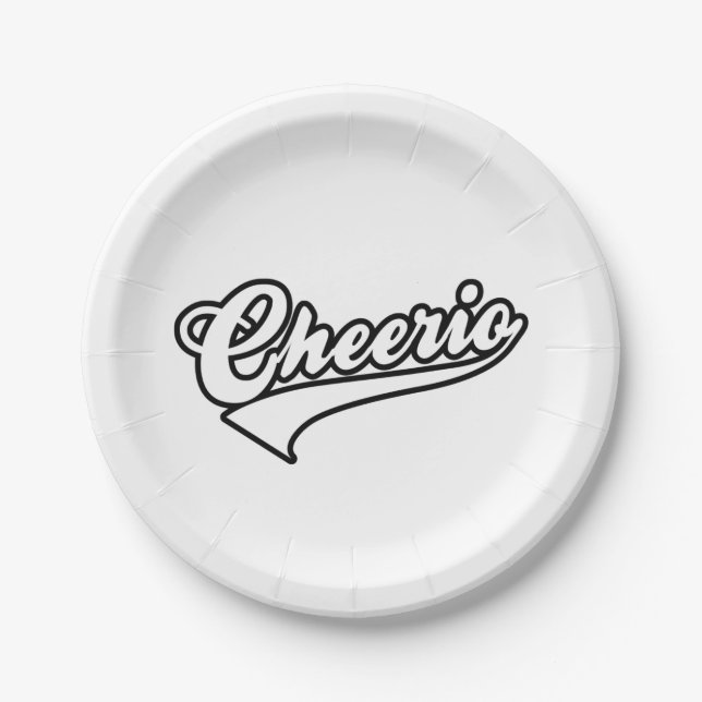 Cheerio Paper Plates (Front)