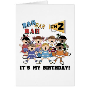 Cheerleader 2nd Birthday Tshirts and Gifts Cards
