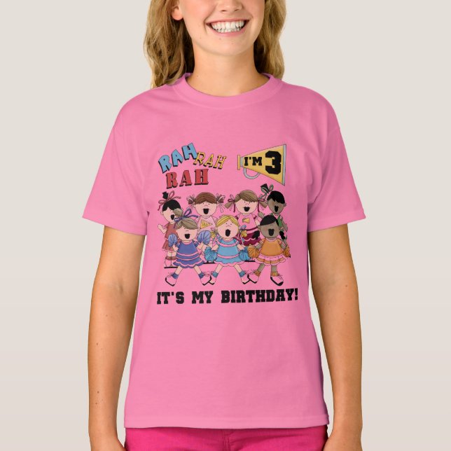 Cheerleader 3rd Birthday T-shirts and Gifts (Front)