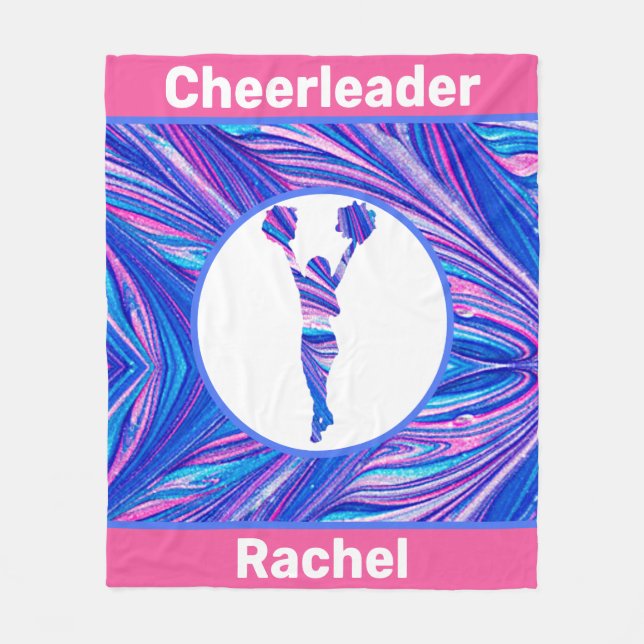 Cheerleader Abstract Fleece Blanket (Front)