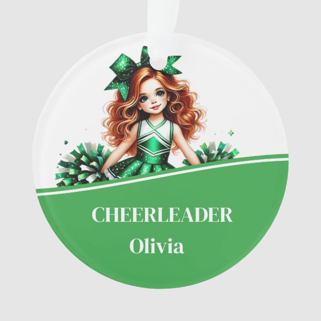 Cheerleader Acrylic Ornament (Front)