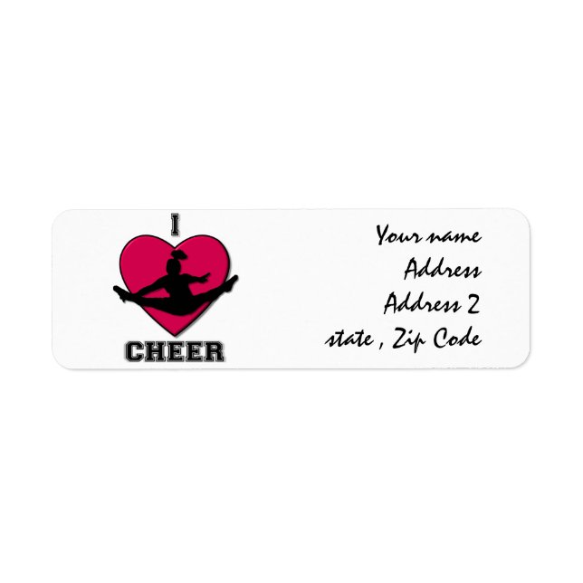 Cheerleader address labels (Front)