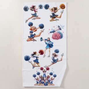 Cheerleader  beach towel