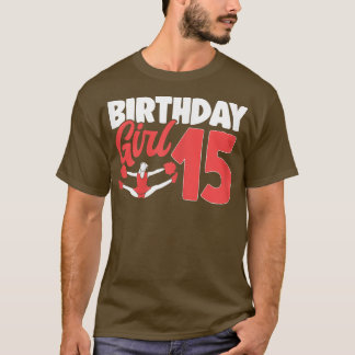 Cheerleader Birthday Cheer Girl Cute Cheerleading  T-Shirt