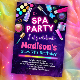 Cheerleader Birthday Party Invitation