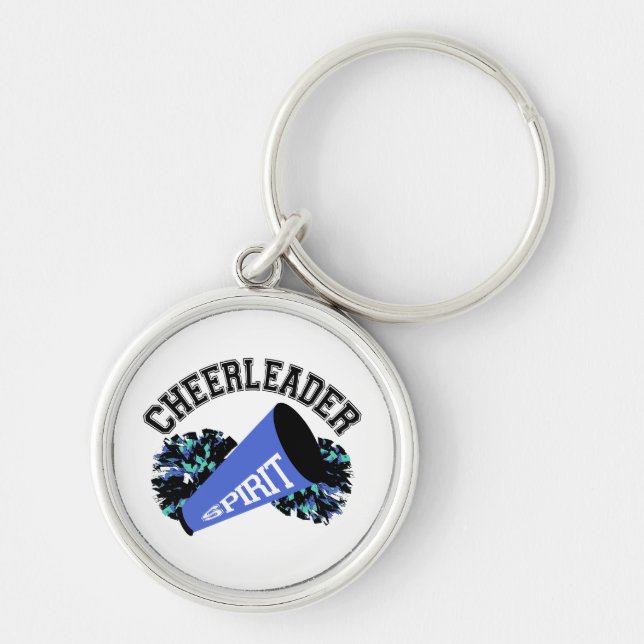 Cheerleader Blue Keychain (Front)